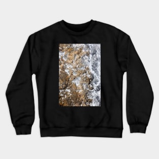 Crackling Rock Surface Shifting Shape Crewneck Sweatshirt